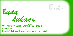 buda lukacs business card